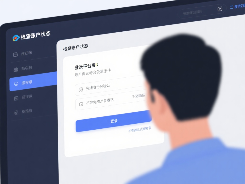 检查账户状态：登录平台后，仔细查看账户是否符合出款