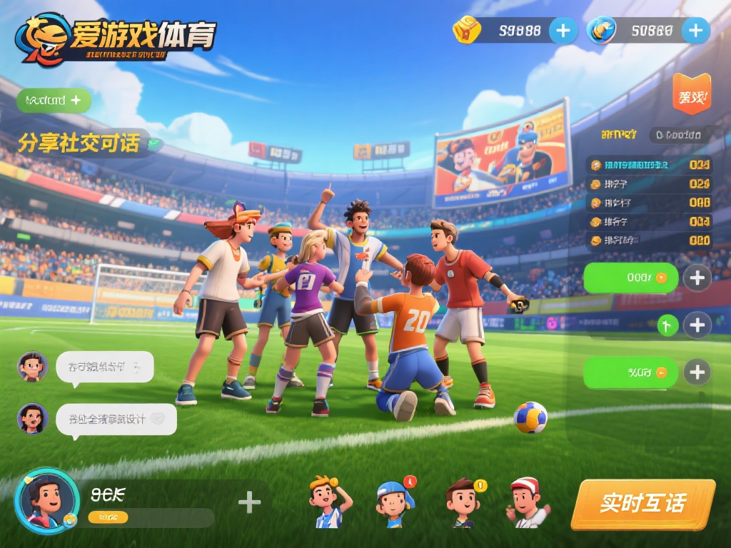 此外，爱游戏体育还注重社交互动。通过内置的聊天系统